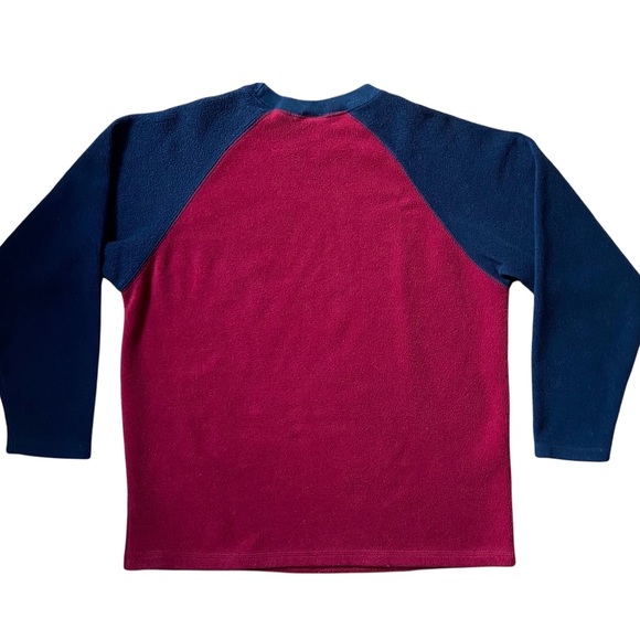 GAP Boy’s Fleece Red Blue Pullover Sweater XL - Picture 2 of 7
